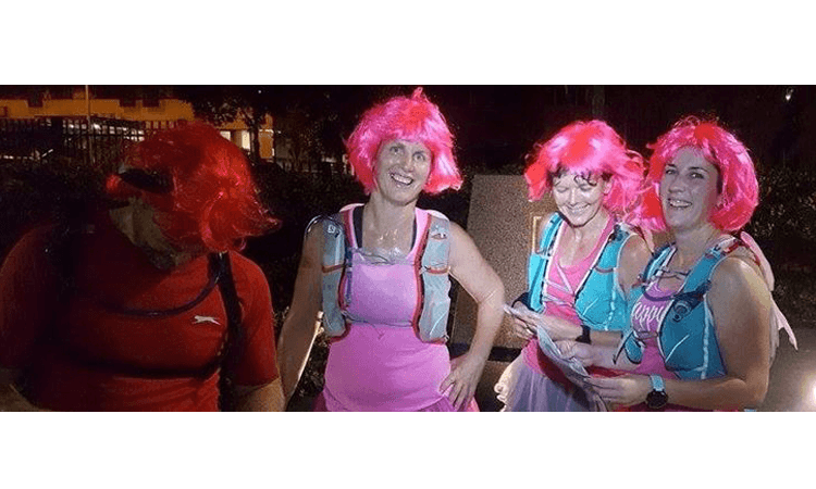 Urban Raid Challenge Brisbane pink wigs