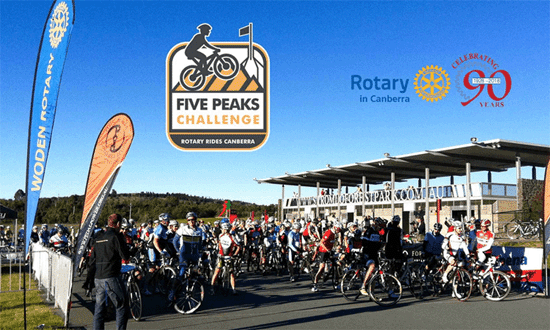Rotary Rides Canberra Five Peaks Challenge 550x330px