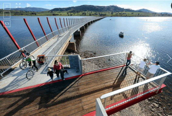 Lake Hume Cycle Challenge VIC bridge