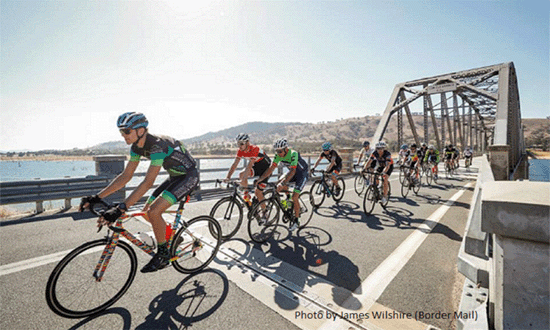 Lake Hume Cycle Challenge riders