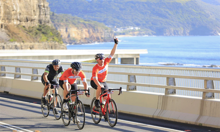 MS Gong Ride NSW Charity Bike Challenge sea cliff bridge