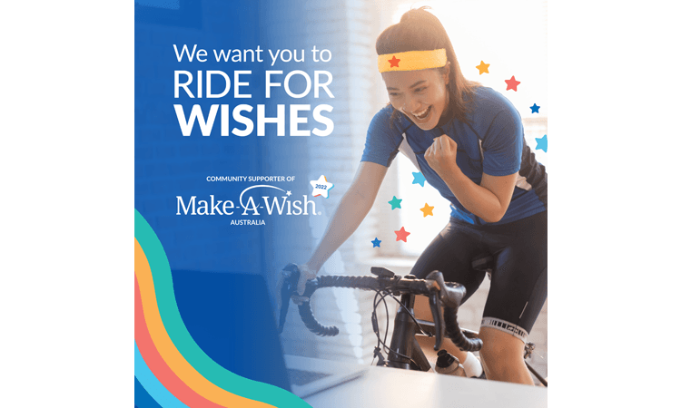 Make a Wish ride for wishes virtual bike challenge March 2022