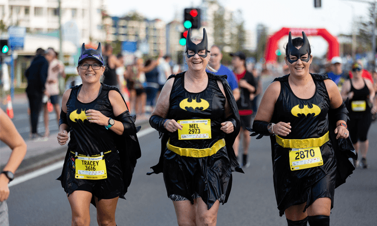 Sunshine Coast Marathon Queensland superhero costumes