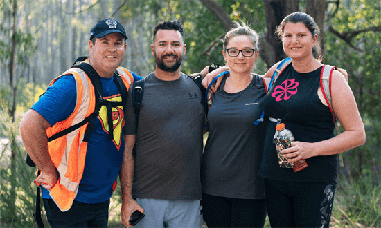 The Great Aussie Hike team photo